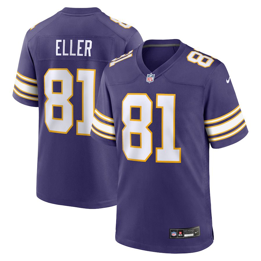 Men Minnesota Vikings #81 Carl Eller Nike Purple Classic Retired Player NFL Jersey